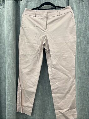 Ann Taylor Slim Ankle Pants in Pale Blush